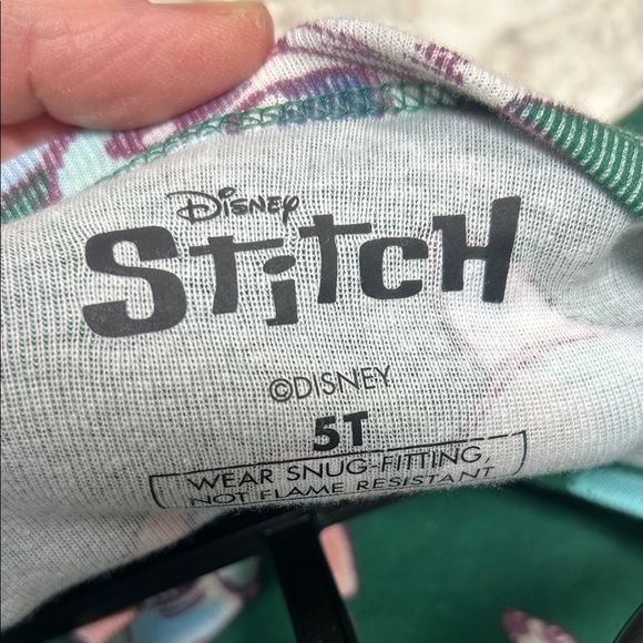 Disney Green Stitch Kids Pajama Set - Picture 2 of 2